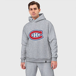 Мужской костюм оверсайз Montreal Canadiens, цвет: меланж — фото 2