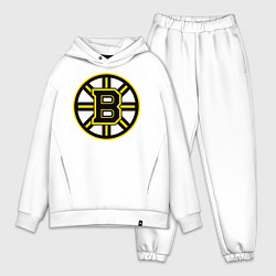 Мужской костюм оверсайз Boston Bruins, цвет: белый