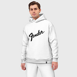 Мужской костюм оверсайз Fender, цвет: белый — фото 2