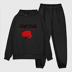 Мужской костюм оверсайз Fight Club, цвет: черный