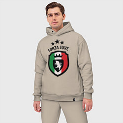 Мужской костюм оверсайз Forza Juventus, цвет: миндальный — фото 2
