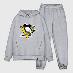 Мужской костюм оверсайз Pittsburgh Penguins: Malkin 71, цвет: меланж