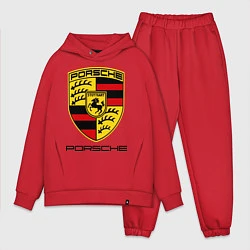 Мужской костюм оверсайз Porsche Stuttgart, цвет: красный