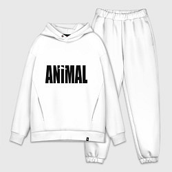 Мужской костюм оверсайз Animal, цвет: белый