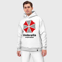 Мужской костюм оверсайз Umbrella corporation, цвет: белый — фото 2