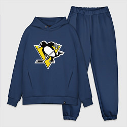 Мужской костюм оверсайз Pittsburgh Penguins, цвет: тёмно-синий
