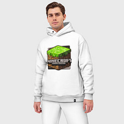 Мужской костюм оверсайз Minecraft: Pocket Edition, цвет: белый — фото 2