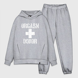 Мужской костюм оверсайз Orgasm + donor, цвет: меланж