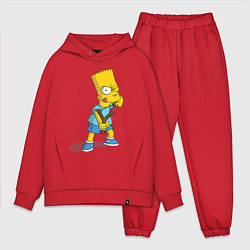 Мужской костюм оверсайз Bart Bully, цвет: красный