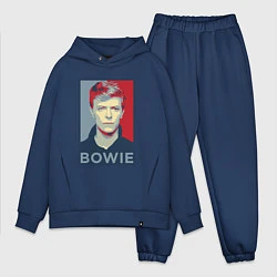 Мужской костюм оверсайз Bowie Poster, цвет: тёмно-синий