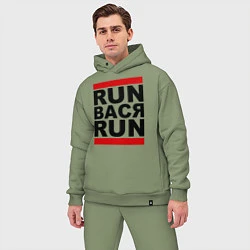 Мужской костюм оверсайз Run Вася Run, цвет: авокадо — фото 2