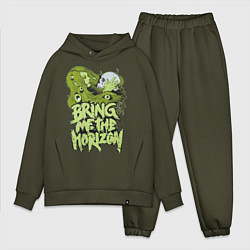 Мужской костюм оверсайз Bring Me The Horizon: Green Girl, цвет: хаки