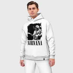 Мужской костюм оверсайз Black Nirvana, цвет: белый — фото 2