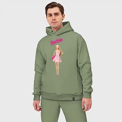 Мужской костюм оверсайз Барби на прогулке, цвет: авокадо — фото 2