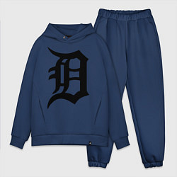 Мужской костюм оверсайз Detroit Tigers, цвет: тёмно-синий
