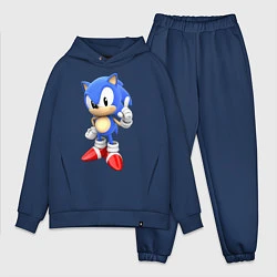 Мужской костюм оверсайз Classic Sonic, цвет: тёмно-синий