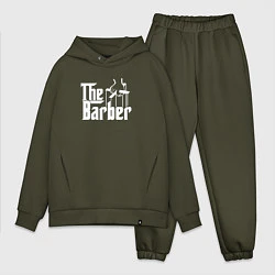 Мужской костюм оверсайз The Barber Godfather, цвет: хаки