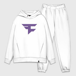 Мужской костюм оверсайз Faze Clan Ultraviolet, цвет: белый