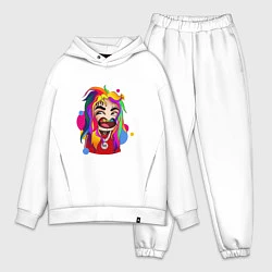 Мужской костюм оверсайз 6IX9INE Colors, цвет: белый