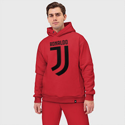 Мужской костюм оверсайз Ronaldo CR7, цвет: красный — фото 2