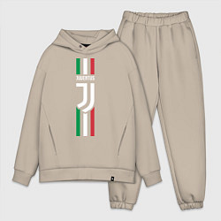 Мужской костюм оверсайз FC Juventus: Italy цвета миндальный — фото 1
