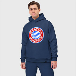 Мужской костюм оверсайз Bayern Munchen FC цвета тёмно-синий — фото 2