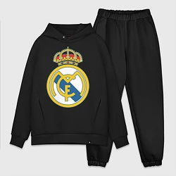 Мужской костюм оверсайз Real Madrid FC, цвет: черный