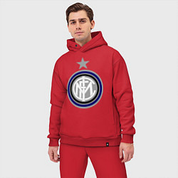 Мужской костюм оверсайз Inter FC, цвет: красный — фото 2