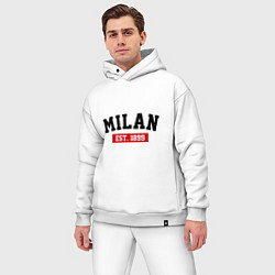 Мужской костюм оверсайз FC Milan Est. 1899, цвет: белый — фото 2