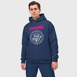 Мужской костюм оверсайз Ramones Boyband цвета тёмно-синий — фото 2
