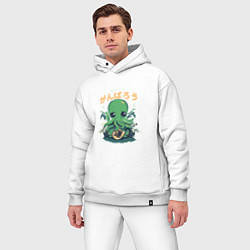 Мужской костюм оверсайз Good Luck Cthulhu, цвет: белый — фото 2