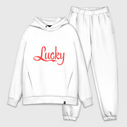 Мужской костюм оверсайз Lucky logo