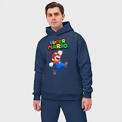 Мужской костюм оверсайз Super Mario, цвет: тёмно-синий — фото 2