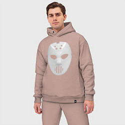 Мужской костюм оверсайз Angerfist Mask, цвет: пыльно-розовый — фото 2