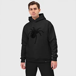 Мужской костюм оверсайз Черный паук, цвет: черный — фото 2