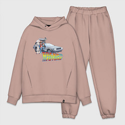 Мужской костюм оверсайз Back to the future, цвет: пыльно-розовый