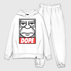Мужской костюм оверсайз Homer dope, цвет: белый