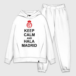 Мужской костюм оверсайз Keep Calm & Hala Madrid, цвет: белый