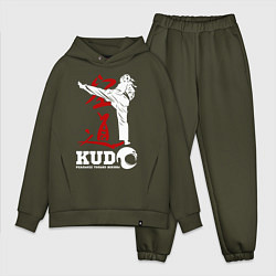 Мужской костюм оверсайз Kudo, цвет: хаки