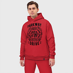 Мужской костюм оверсайз Parkway Drive: Australia, цвет: красный — фото 2