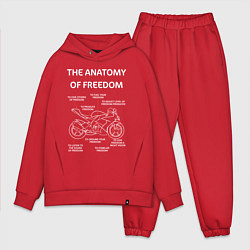 Мужской костюм оверсайз The Anatomy of Freedom, цвет: красный