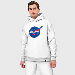 Мужской костюм оверсайз NASA Delorean 88 mph цвета белый — фото 2