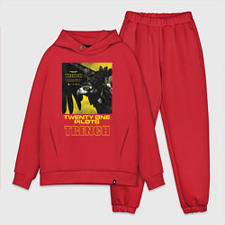 Мужской костюм оверсайз TOP: TRENCH, цвет: красный