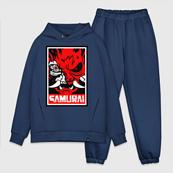 Мужской костюм оверсайз Cyberpunk 2077: Samurai Poster