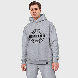 Мужской костюм оверсайз Made in Siberia, цвет: меланж — фото 2