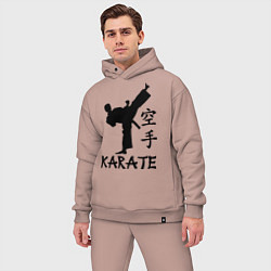 Мужской костюм оверсайз Karate craftsmanship, цвет: пыльно-розовый — фото 2
