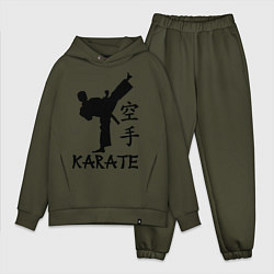 Мужской костюм оверсайз Karate craftsmanship, цвет: хаки