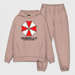 Мужской костюм оверсайз UMBRELLA CORP, цвет: пыльно-розовый