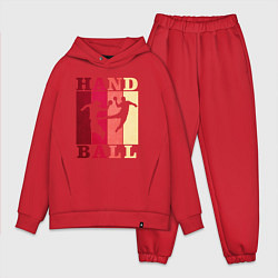 Мужской костюм оверсайз Handball, цвет: красный