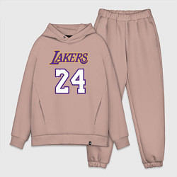 Мужской костюм оверсайз Lakers 24, цвет: пыльно-розовый